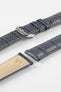 RIOS1931 LOUISIANA Alligator-Embossed Leather Watch Strap in STONE GREY