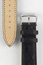 RIOS1931 MAISON Genuine Ostrich Leather Watch Strap in BLACK