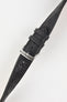 RIOS1931 MAISON Genuine Ostrich Leather Watch Strap in BLACK