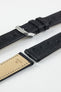 RIOS1931 MAISON Genuine Ostrich Leather Watch Strap in BLACK