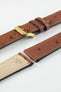 RIOS1931 MAISON Genuine Ostrich Leather Watch Strap in MAHOGANY