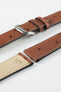 RIOS1931 MAISON Genuine Ostrich Leather Watch Strap in MAHOGANY