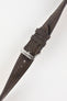 RIOS1931 MAISON Genuine Ostrich Leather Watch Strap in MOCHA