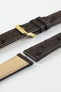 RIOS1931 MAISON Genuine Ostrich Leather Watch Strap in MOCHA