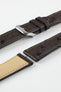 RIOS1931 MAISON Genuine Ostrich Leather Watch Strap in MOCHA