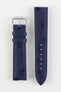 RIOS1931 MAISON Genuine Ostrich Leather Watch Strap in NAVY BLUE