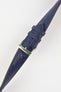 RIOS1931 MAISON Genuine Ostrich Leather Watch Strap in NAVY BLUE