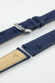 RIOS1931 MAISON Genuine Ostrich Leather Watch Strap in NAVY BLUE