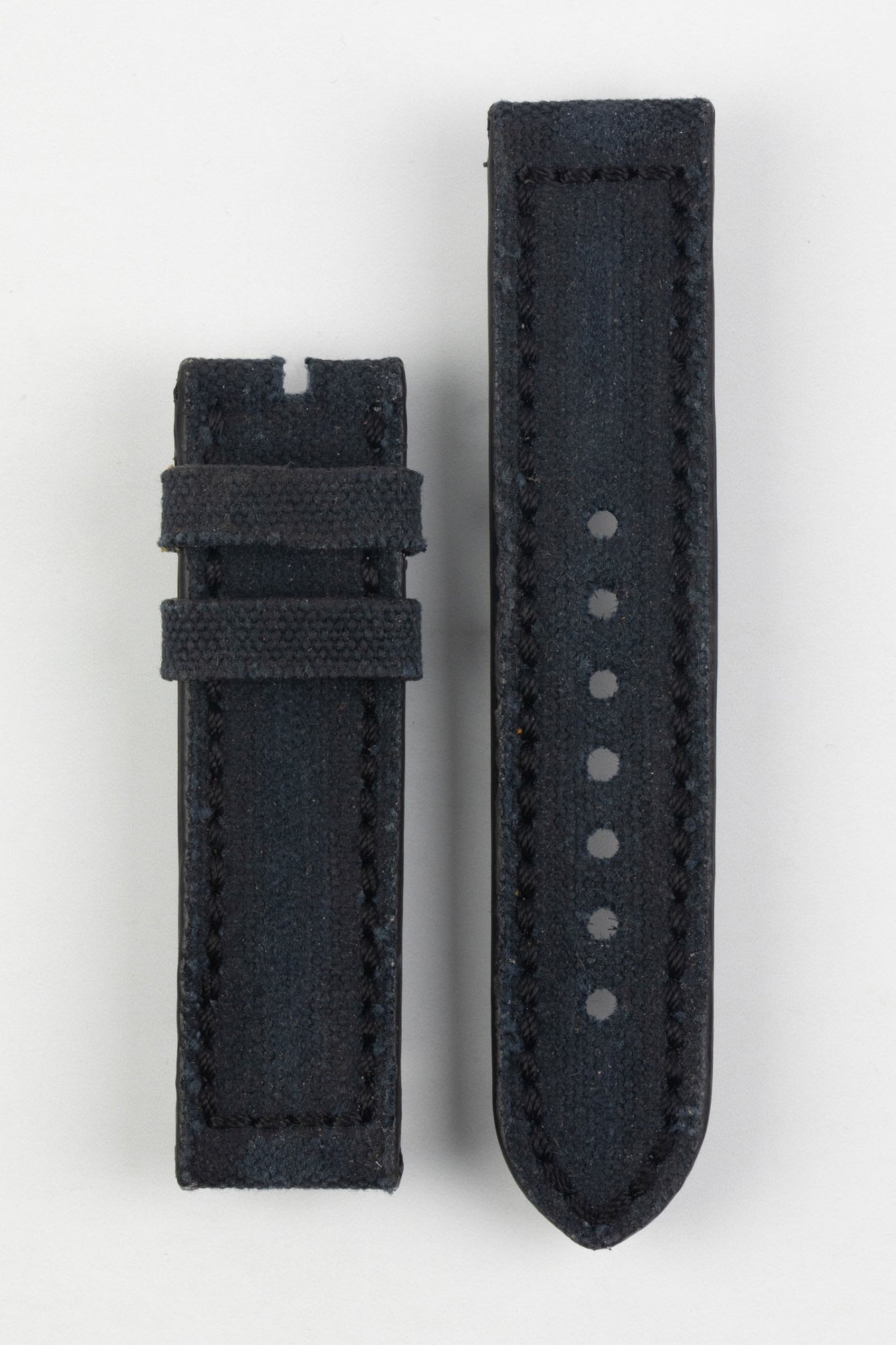 RIOS1931 MARYLAND Genuine Vintage Canvas Watch Strap in BLACK