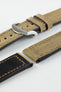 RIOS1931 MARYLAND Genuine Vintage Canvas Watch Strap in COGNAC