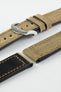 RIOS1931 MARYLAND Genuine Vintage Canvas Watch Strap in COGNAC