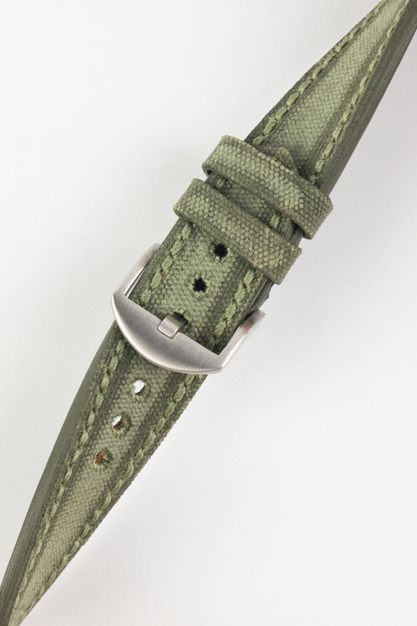 RIOS1931 MARYLAND Genuine Vintage Canvas Watch Strap in OLIVE DRAB
