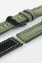 RIOS1931 MARYLAND Genuine Vintage Canvas Watch Strap in OLIVE DRAB