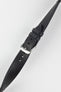 RIOS1931 MITTENWALD Retro Organic Leather Watch Strap in BLACK