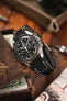 RIOS1931 NATURE Genuine Buffalo Leather Watch Strap in BLACK