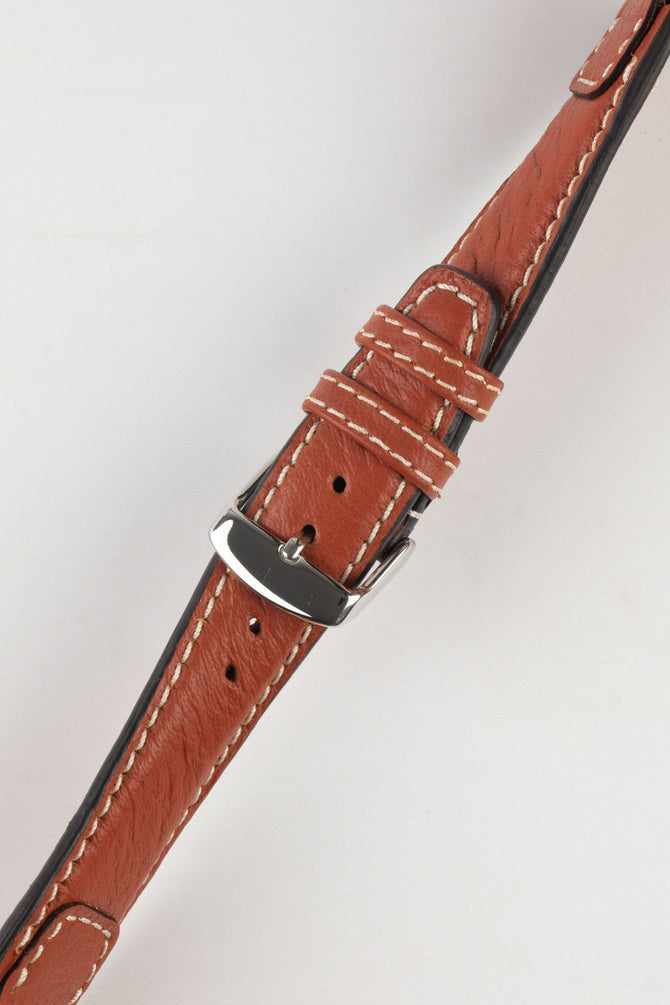cognac leather strap