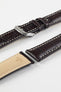 RIOS1931 NEW ORLEANS Alligator-Embossed Leather Watch Strap in MOCHA