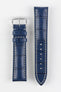 RIOS1931 NEW ORLEANS Alligator-Embossed Leather Watch Strap in NAVY BLUE
