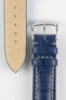 RIOS1931 NEW ORLEANS Alligator-Embossed Leather Watch Strap in NAVY BLUE
