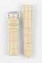 RIOS1931 NEW ORLEANS Alligator-Embossed Leather Watch Strap in SAND
