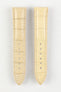 RIOS1931 NEW ORLEANS Alligator-Embossed Leather Watch Strap in SAND