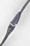 RIOS1931 NEW ORLEANS Alligator-Embossed Leather Watch Strap in STONE GREY