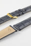 RIOS1931 NEW ORLEANS Alligator-Embossed Leather Watch Strap in STONE GREY