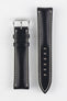 RIOS1931 NEW YORK Shell Cordovan Leather Watch Strap in BLACK