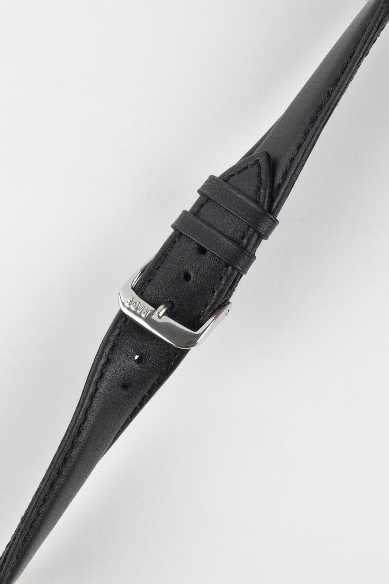 RIOS1931 OFF SHORE Hydrophobic Leather Watch Strap in BLACK