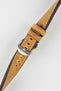 RIOS1931 OXFORD Flat-Padded Vintage Leather Watch Strap in HONEY