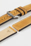 RIOS1931 OXFORD Flat-Padded Vintage Leather Watch Strap in HONEY