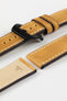 RIOS1931 OXFORD Flat-Padded Vintage Leather Watch Strap in HONEY