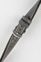 RIOS1931 OXFORD Flat-Padded Vintage Leather Watch Strap in STONE GREY