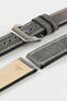 RIOS1931 OXFORD Flat-Padded Vintage Leather Watch Strap in STONE GREY