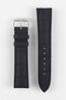 RIOS1931 POWER Water Resistant Alligator-Embossed Leather Watch Strap in BLACK