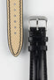 RIOS1931 PRESIDENT Genuine Alligator Round-Padding Watch Strap in BLACK