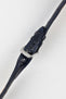 RIOS1931 PRESIDENT Genuine Alligator Round-Padding Watch Strap in OCEAN BLUE