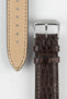 RIOS1931 PRESTIGE Genuine Alligator Flank Watch Strap in MOCHA