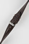 RIOS1931 PRESTIGE Genuine Alligator Flank Watch Strap in MOCHA