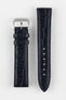 RIOS1931 PRESTIGE Genuine Alligator Flank Watch Strap in OCEAN BLUE