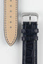 RIOS1931 PRESTIGE Genuine Alligator Flank Watch Strap in OCEAN BLUE