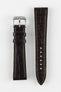 RIOS1931 SENATOR Genuine Alligator Square-Padding Watch Strap in MOCHA