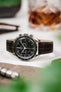 RIOS1931 SENATOR Genuine Alligator Square-Padding Watch Strap in MOCHA