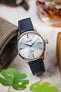 RIOS1931 SENATOR Genuine Alligator Square-Padding Watch Strap in OCEAN BLUE