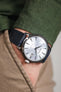 RIOS1931 SENATOR Genuine Alligator Square-Padding Watch Strap in OCEAN BLUE