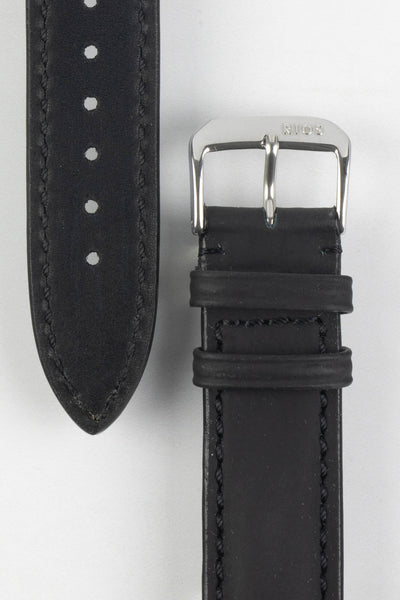 RIOS1931 SUNSET Water Resistant Cow Leather Watch Strap in BLACK