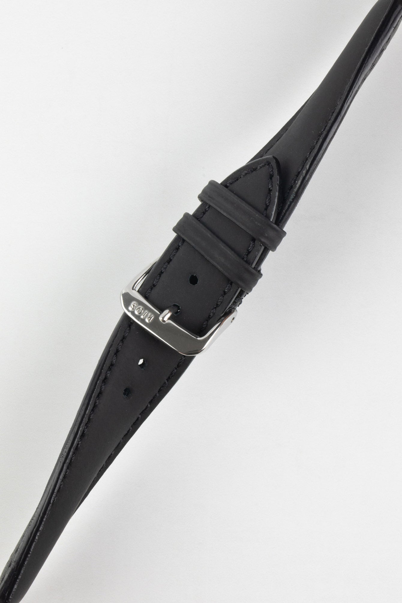 RIOS1931 SUNSET Water Resistant Cow Leather Watch Strap in BLACK