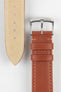 RIOS1931 TOSCANA Square-Padded Calfskin Leather Watch Strap in COGNAC