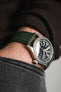 RIOS1931 TOSCANA Square-Padded Calfskin Leather Watch Strap in FOREST GREEN