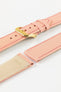 RIOS1931 TOSCANA Square-Padded Calfskin Leather Watch Strap in PALE PINK